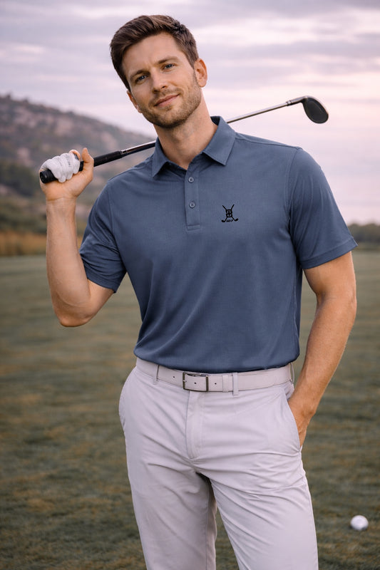 Paired UpĀ® Swing Series Golf Polo - Plomo Oscuro
