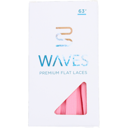 Waves California® Candy Pink Premium Flat Laces