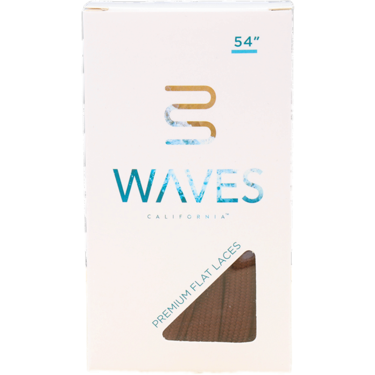 Waves California® Mocha Premium Flat Laces