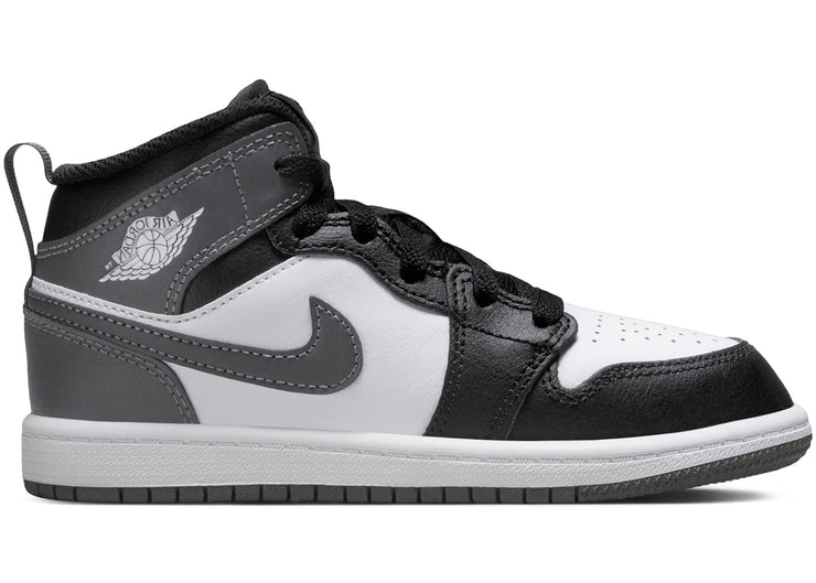 Jordan 1 Mid Black White Iron Grey (PS)