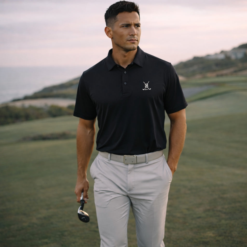 Paired Up® Swing Series Golf Polo - Noir
