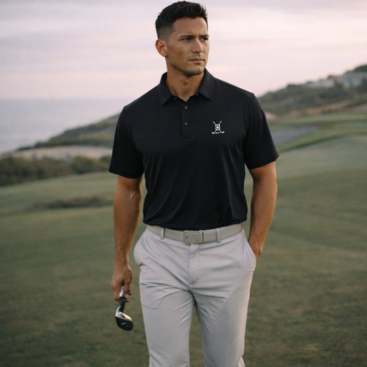 Paired Up® Swing Series Golf Polo - Noir