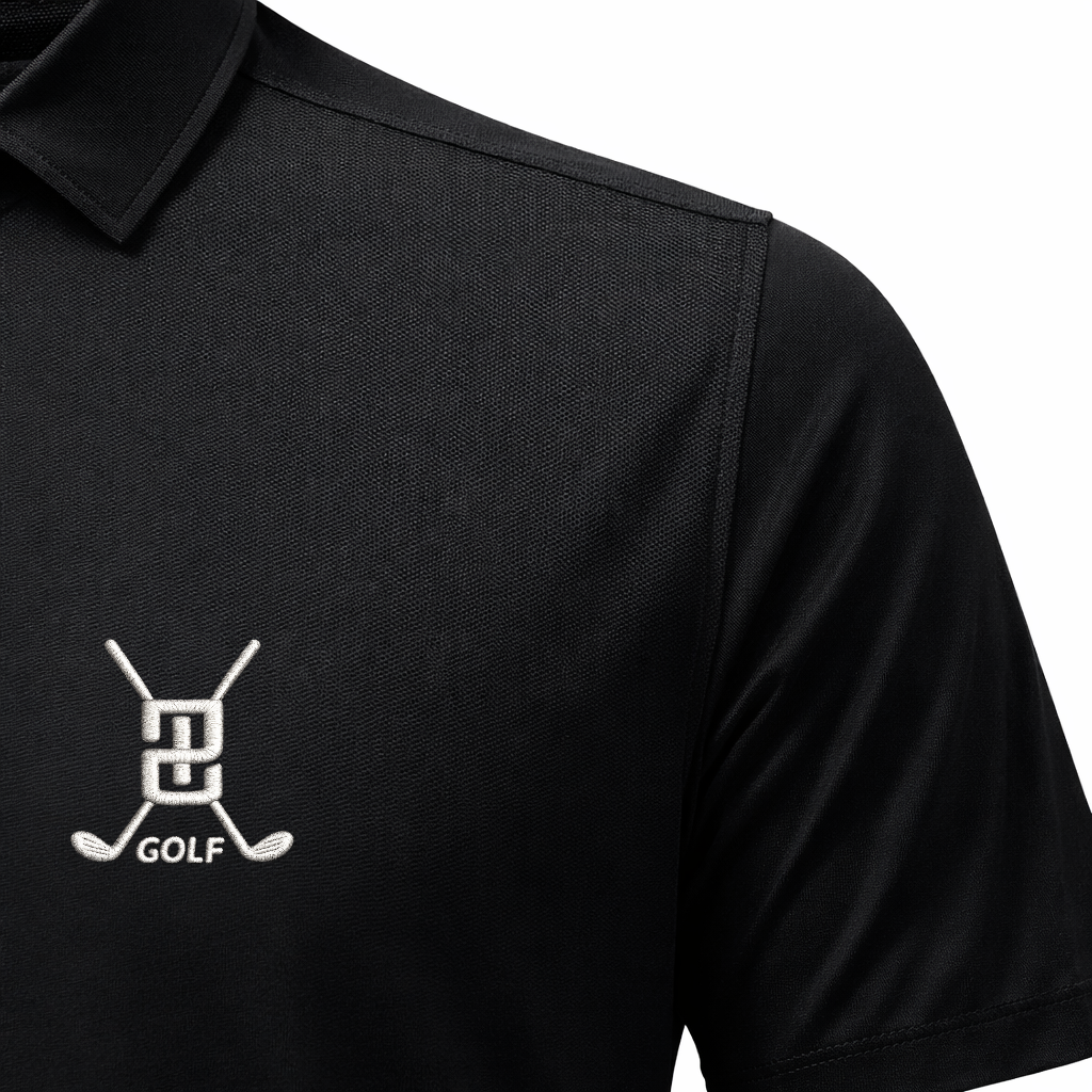 Paired Up® Swing Series Golf Polo - Noir