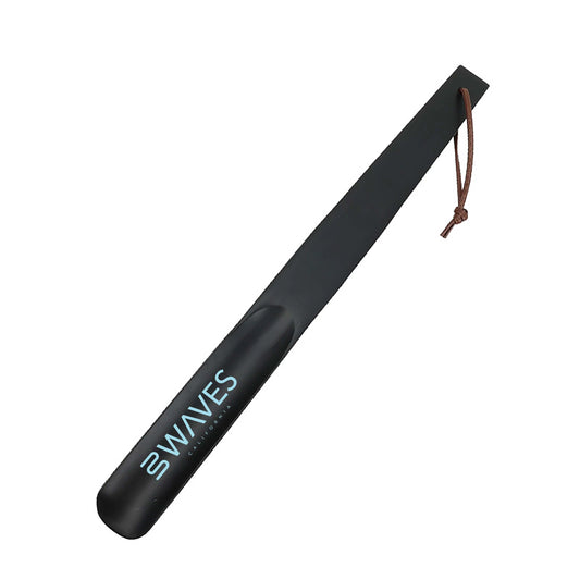 Waves California® 15" Laser Etched Natural Wood Shoehorn