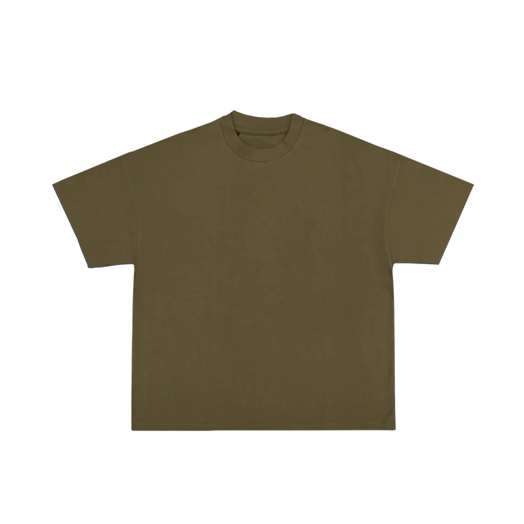 Paired Up Olive Green Luxury Tee