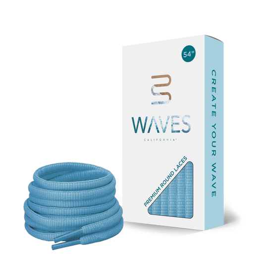 Waves California® University Blue Premium Round Laces