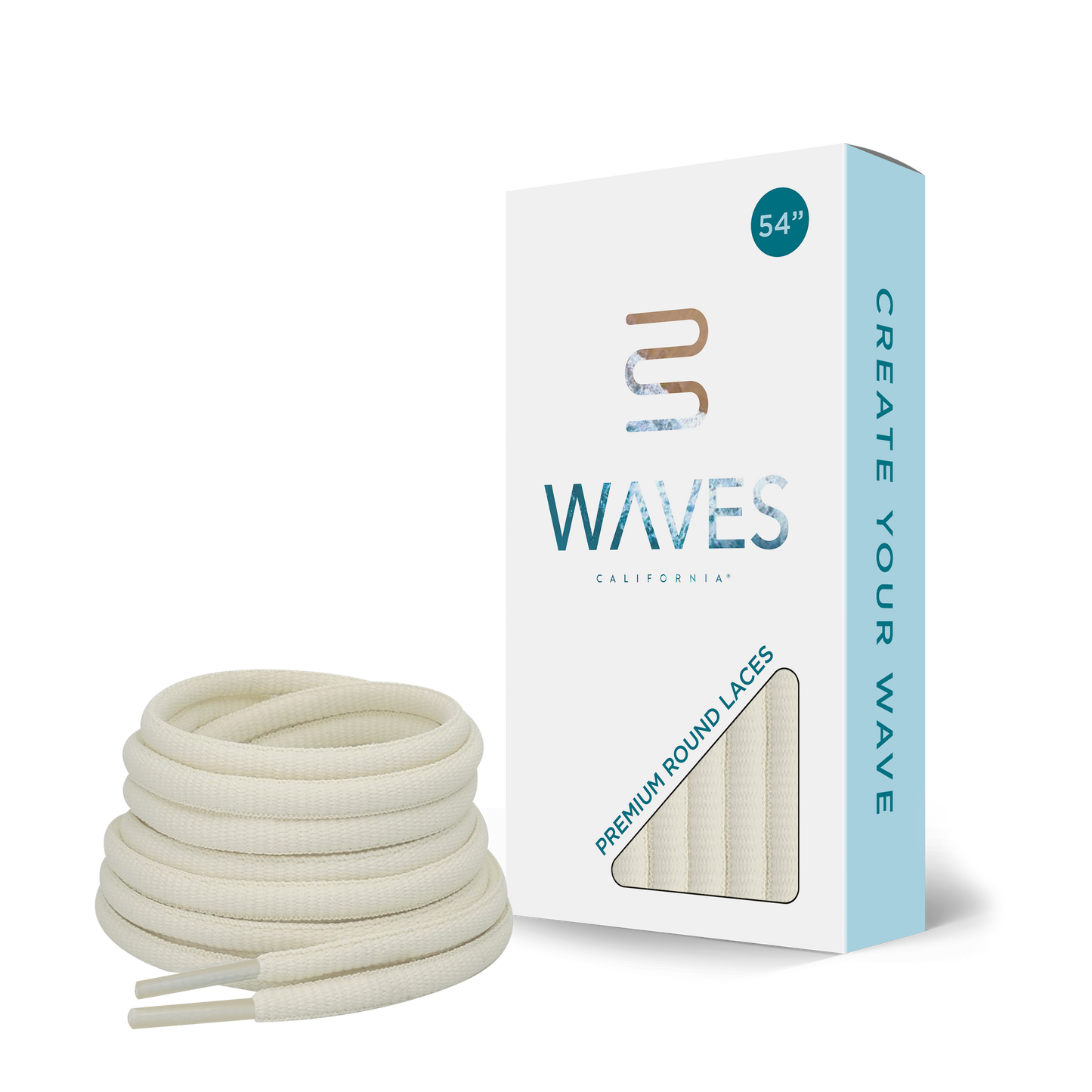 Waves California® Cream Premium Round Laces