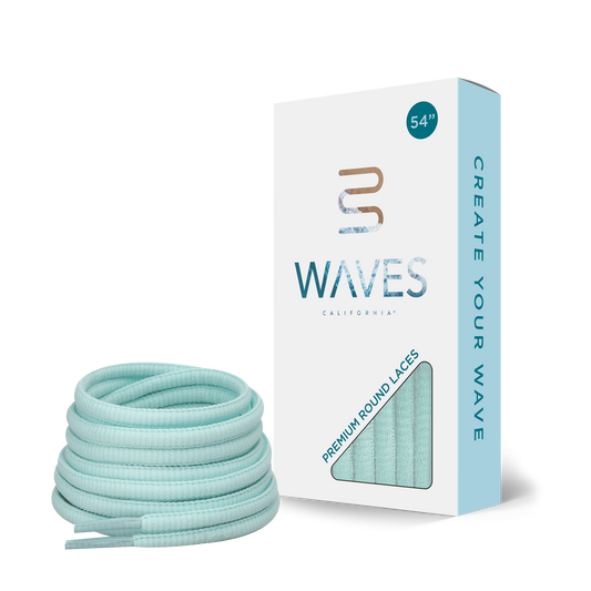 Waves California® Diamond Blue Premium Round Laces