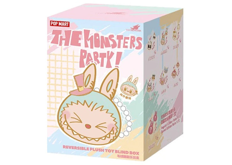 Pop Mart Labubu The Monster Party Series Reversible Plush Doll Single Blind Box