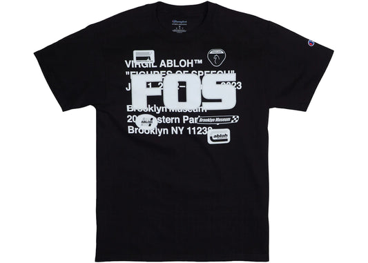 Virgil Abloh Brooklyn Museum FOS Abloh BKM T-shirt Black