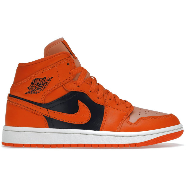 Jordan 1 Mid SE Rush Orange Crimson Bliss (W)