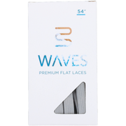 Waves California® Cool Grey Premium Flat Laces