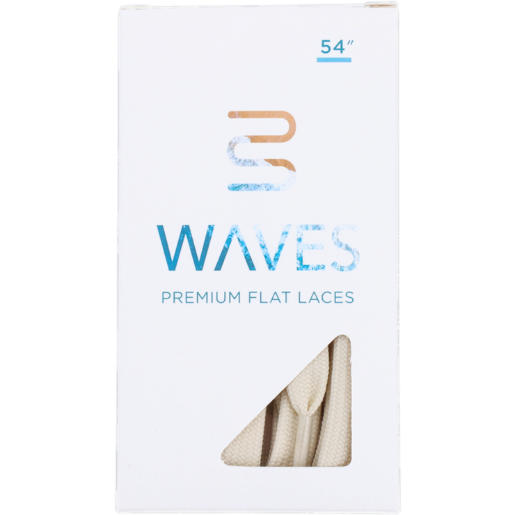 Waves California™ Cream Premium Flat Laces