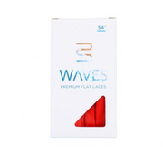 Waves California™ Fire Red Premium Flat Laces