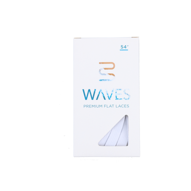 Waves California™ Pure White Premium Flat Laces