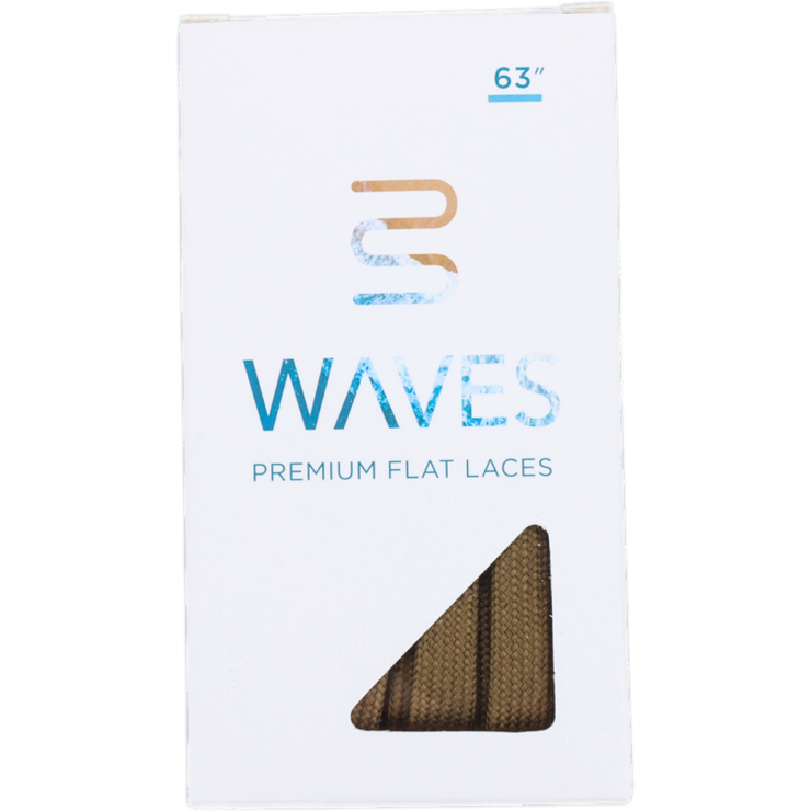 Waves California™ Olive Green Premium Flat Laces