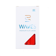 Waves California™ Fire Red Premium Flat Laces