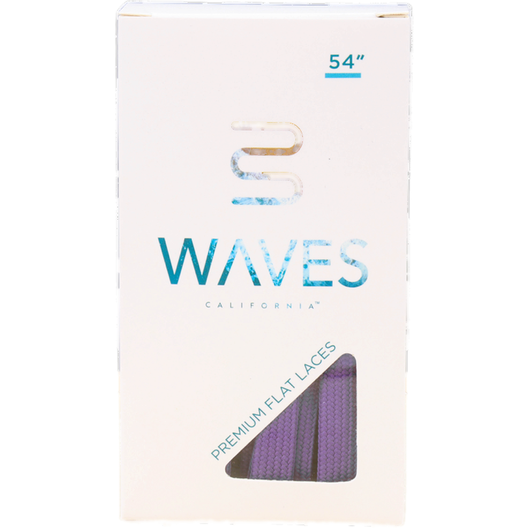 Waves California™ Court Purple Premium Flat Laces