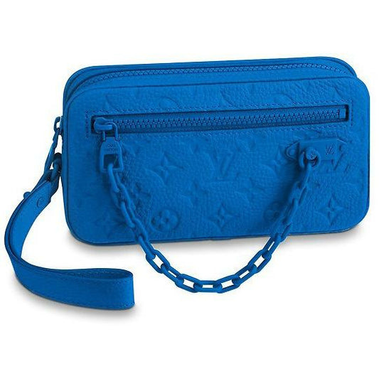 Blue Monogram Louis Vuitton Pochette Volga