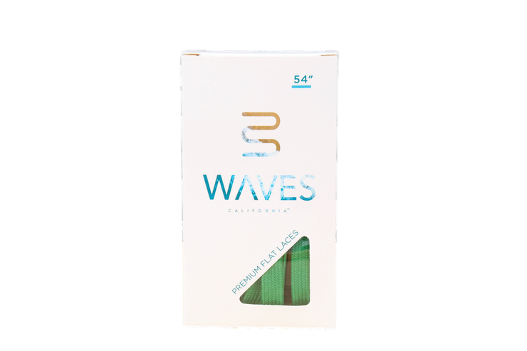 Waves California™ Lucky Green Premium Flat Laces