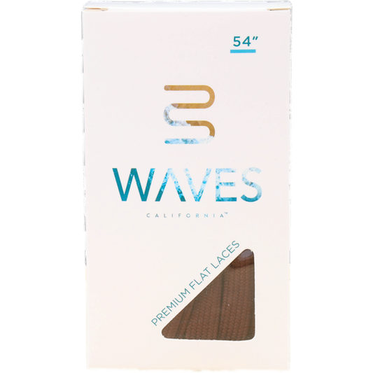 Waves California® Mocha Premium Flat Laces