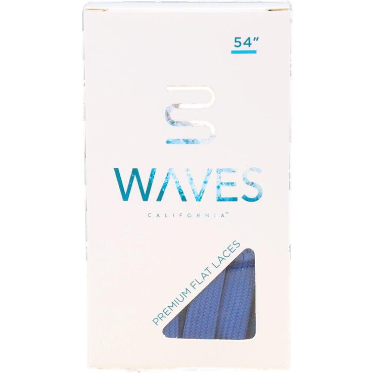 Waves California™ Royal Blue Premium Flat Laces