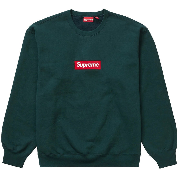 Supreme Box Logo Crewneck Dark Pine