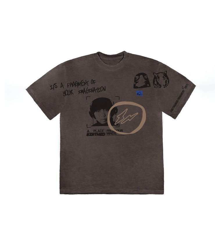 Travis Scott Cactus Jack For Fragment Hiroshi Tee Brown Pepper